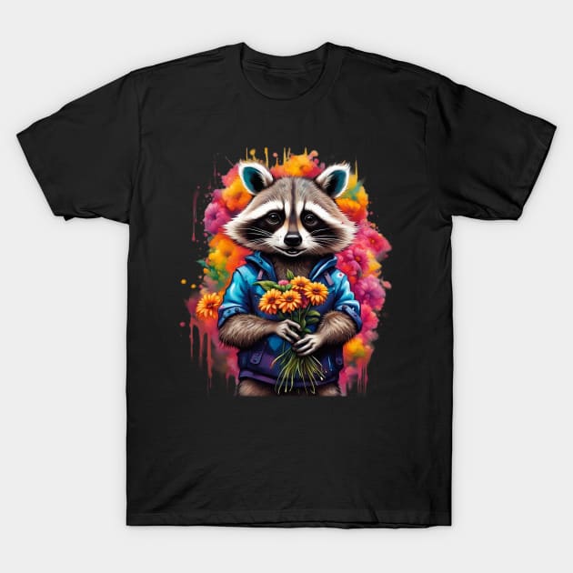 cute raccoon T-Shirt by mdr design
